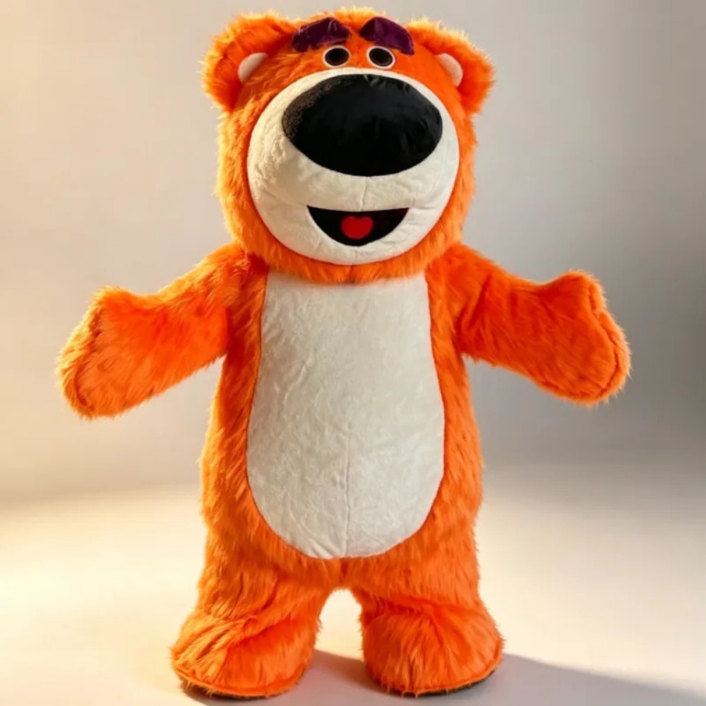 Suits - Costume de mascotte d'ours orange gonflable,