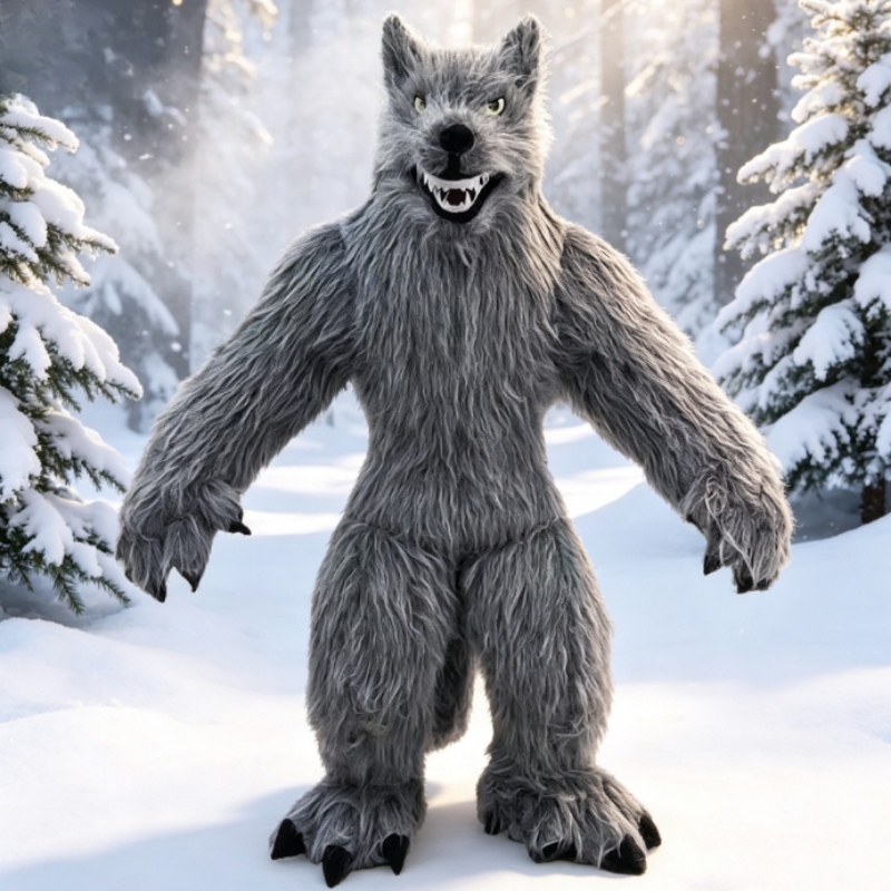 Suits - Costume de mascotte de loup gris