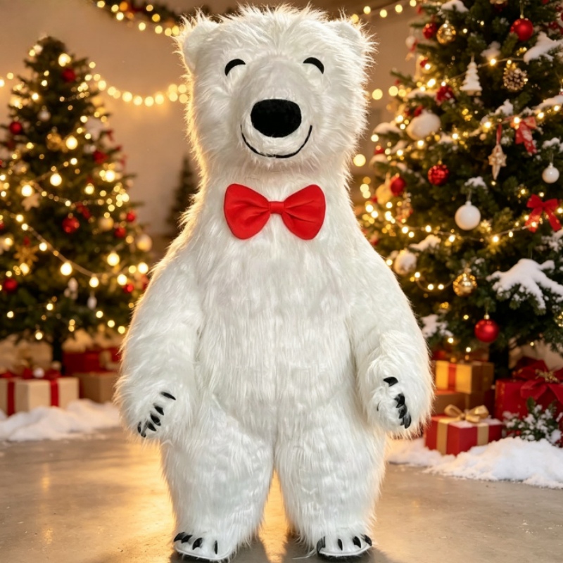 Suits - Costume de mascotte d'ours polaire blanc
