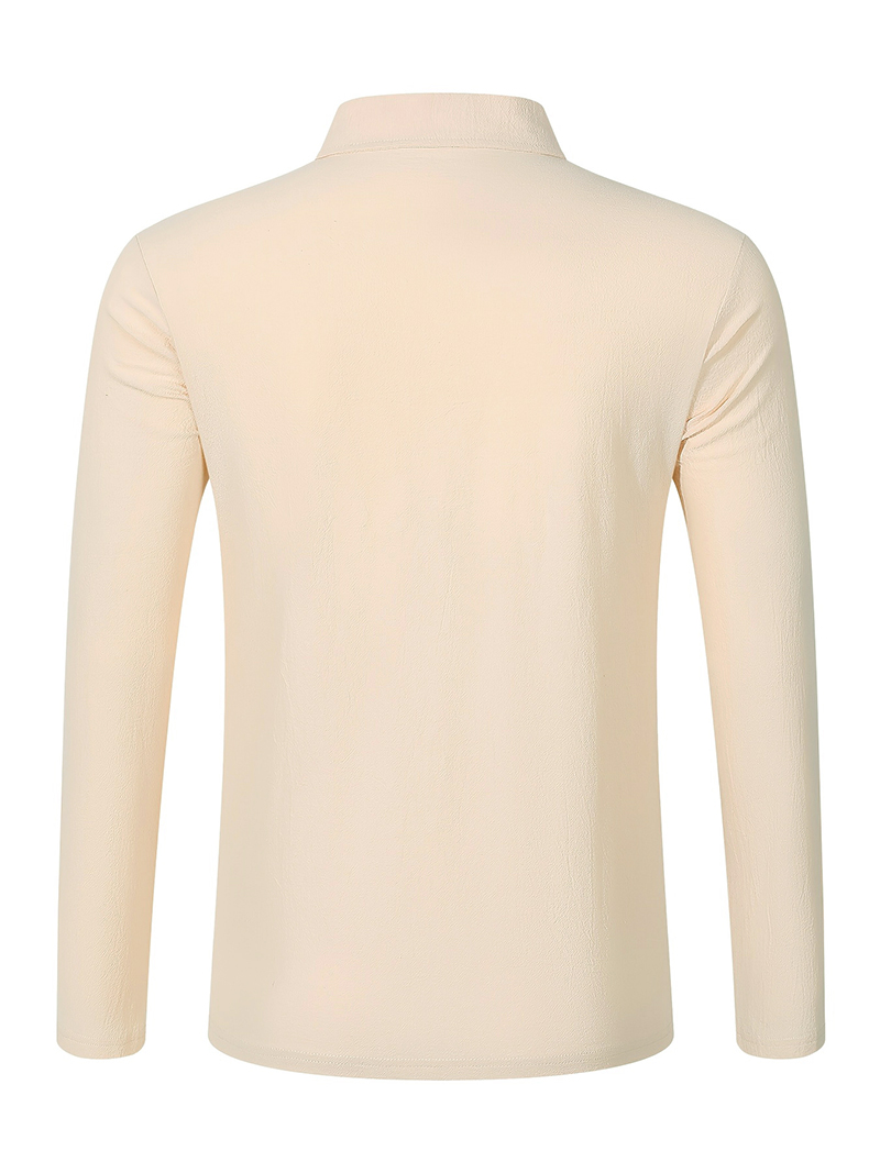 Polo à manches longues en méla - Mens Linen Shirt Long Sleeve avis et prix
