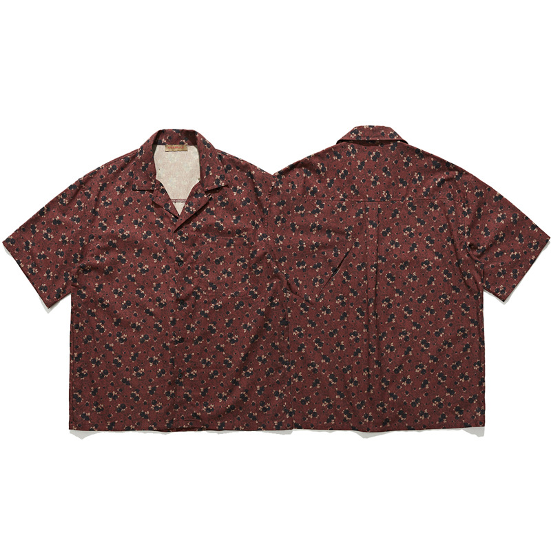 Chemise à manches courtes à co - Vintage Hawaiian Floral Shirt avis et prix