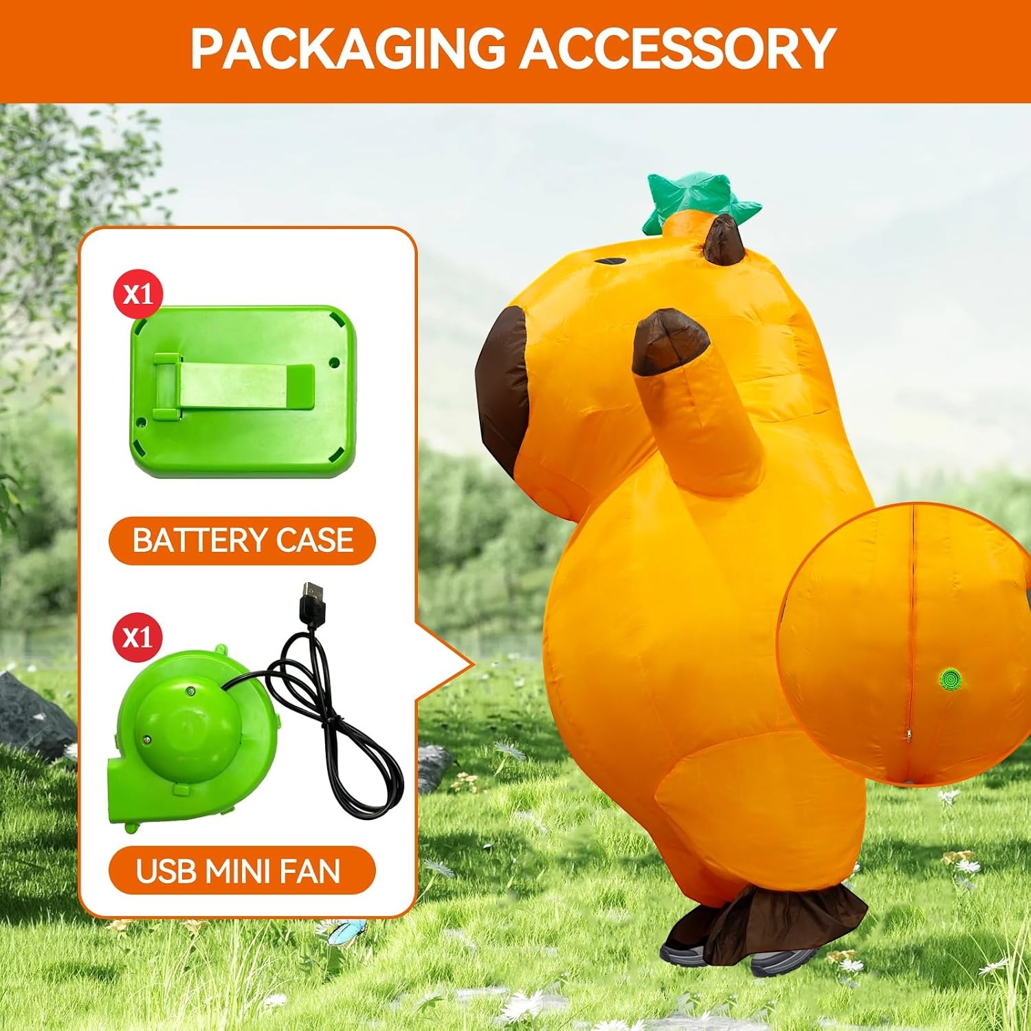 Costume gonflable de capybara  - Suits avis et prix