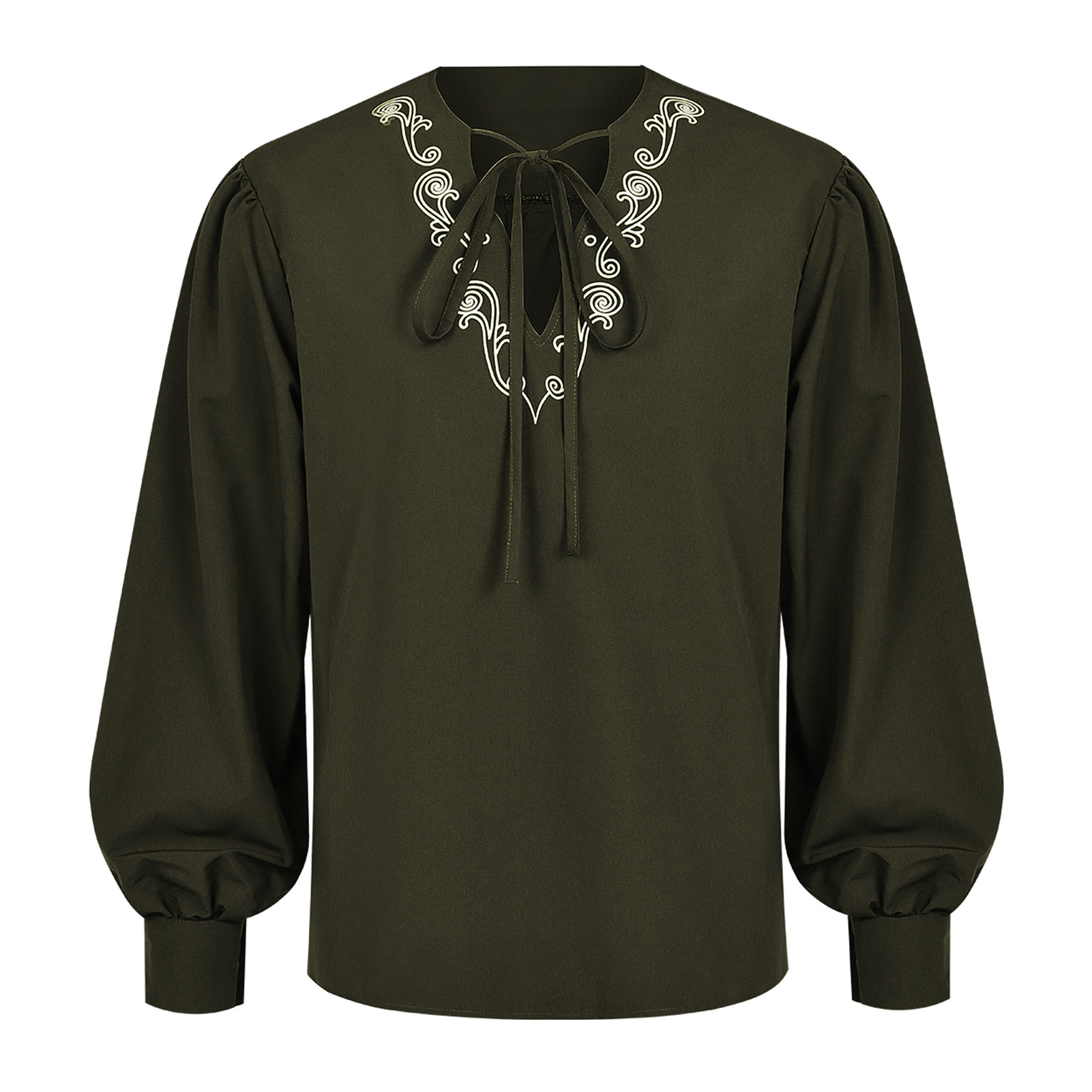 Chemise de pirate Renaissance, - Medieval Gothic Lace Up Pirate Shirt avis et prix