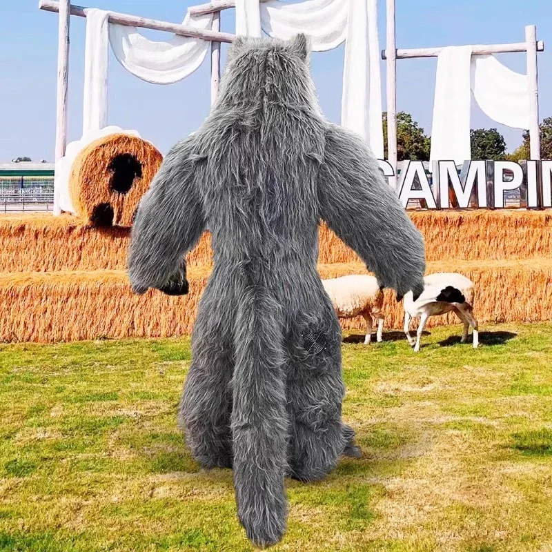 Costume de mascotte de loup gr - Suits avis et prix