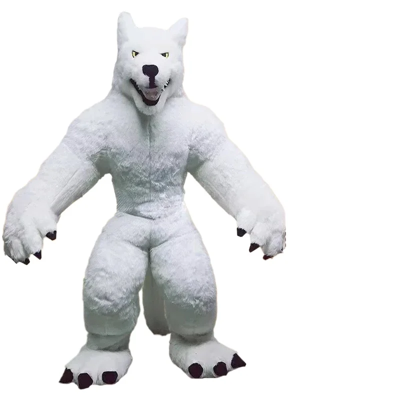 Costume de mascotte de loup gr - Suits avis et prix
