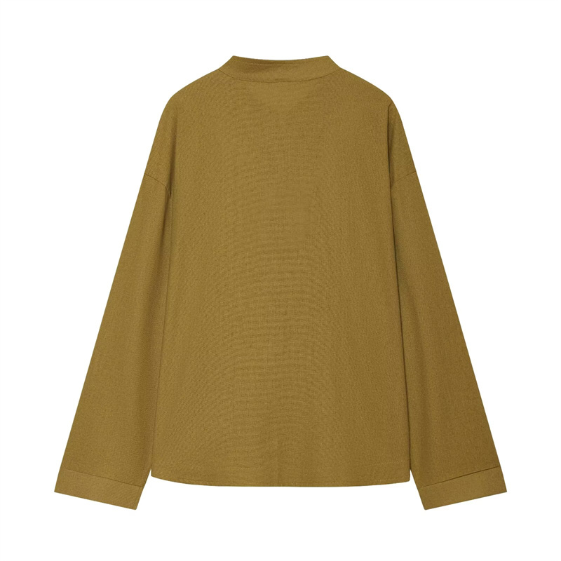 Chemise Femme Guobioziy 2026 N - Mens Linen Shirt Long Sleeve avis et prix